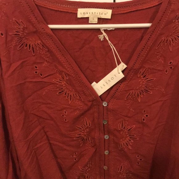 Burnt orange hobo top - Picture 2 of 5